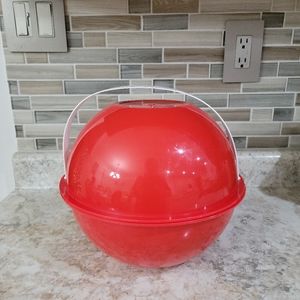 VTG/MCM Ingrid Chicago Red Rainbow Party Picnic Ball 6 Serving Set Camping